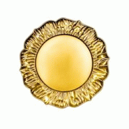 Aulica Dessous d'assiette rond pétale doré 33x33x2cm - Lot de 6 - doré 206001 Aulica Dessous d'assiette rond pétale doré 33x33x2cm - Lot de 6 - doré 206001