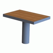Banc public en bois buton industries bai 171 Banc public en bois buton industries bai 171