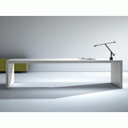 Bureau de direction design laqué mat Olympe - Dimensions 180x100, 300x120 cm - Plateau alvéolaire ép. 70 mm - Garantie 5 ans Bureau de direction design laqué mat Olympe - Dimensions 180x100, 300x120 cm - Plateau alvéolaire ép. 70 mm - Garantie 5 ans