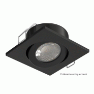 Collerette Carrée Noir Mat pour COMA - TBC102MB - SOLUM Collerette Carrée Noir Mat pour COMA - TBC102MB - SOLUM