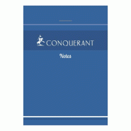 CONQUERANT Lot de 6 Bloc Notes agrafé A7, 200p./100 feuilles 60g/m², quadrillé 5x5 - 3020123412013