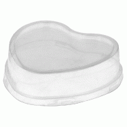 Couvercle haut PET transparent pour contenant aluminium 100ml - par 100