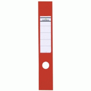 DURABLE ORDOFIX Étiquettes classeur adhésives 60 x 390 mm rouge 10 pièces - rouge 809003