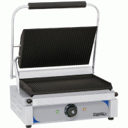 Grill panini plaques rainurées en fonte monophasé avec surface util... - PCGPRR