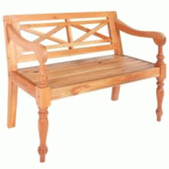 Helloshop26 - Banc banquette batavia 98 x 50 x 82 cm bois d'acajou massif marron clair 02_0011008 - 3000604447765 Helloshop26 - Banc banquette batavia 98 x 50 x 82 cm bois d'acajou massif marron clair 02_0011008 - 3000604447765