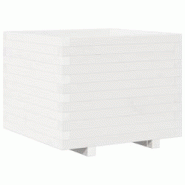 Helloshop26 - Jardinière bac lit surélevé plantes fleurs terrasse jardin 60 x 60 x 49,5 cm bois de pin massif blanc 02_0037720 - 3000214276502 Helloshop26 - Jardinière bac lit surélevé plantes fleurs terrasse jardin 60 x 60 x 49,5 cm bois de pin massif blanc 02_0037720 - 3000214276502