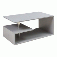 Helloshop26 - Table basse console d'appoint 90 x 50 x 41 cm gris clair 03_0010796 - 3000225415617