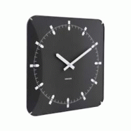 Horloge murale en métal Sucinto Dome Square noir Karlsson - noir 8714302771569 Horloge murale en métal Sucinto Dome Square noir Karlsson - noir 8714302771569