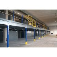 Mezzanine industrielle modulaire et démontable pour entrepôts de stockage - mezzatech