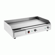 Plancha électrique lisse en ACIER - L 738 mm | Buffalo - CU627