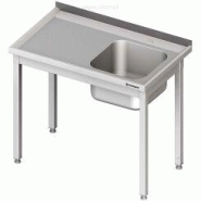 Plonge 1 bac sans étagère basse 600x600x850 mm à monter - P954406060