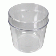 Pot Rond Transparent - avec Couvercle - 300 ml - par 20 - transparent plastique 3760394098836