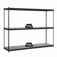 PROREGAL Étagère pour charges lourdes METAL BEAST THREE | HxLxP 200x150x75cm | Charge du compartiment 600kg | anthracite - gris métal PR_RS16-44 PROREGAL Étagère pour charges lourdes METAL BEAST THREE | HxLxP 200x150x75cm | Charge du compartiment 600kg | anthracite - gris métal PR_RS16-44