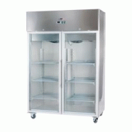 Romux® Armoire Réfrigérée Négative 2 Portes Vitrées 134 cm avec Refroidissement Froid Ventilé en Acier Inox Capacité de 1065 L - 6 Étagères Romux® Armoire Réfrigérée Négative 2 Portes Vitrées 134 cm avec Refroidissement Froid Ventilé en Acier Inox Capacité de 1065 L - 6 Étagères