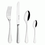 Set 24 Couverts Málaga (6 Couteaux de Table+6 Fourchettes de Table+6 Cuillères de Table+6 Cuillères à Thé)-Fabriqué au Portugal - 5600847152679