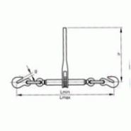 Tendeur d'arrimage à cliquet série l140