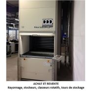 Tour de stockage étroite pour atelier - Faible largeur intégrable en milieu de machines-outils charge 100 à 500 kg
