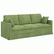 VidaXL Canapé Vert clair 198 x 78 x 80 cm Velours Modèle Atlas Line Pro - 42024434