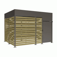 Abri vélos sécurisé Horizon bardages bois - 402 x 306 cm