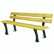 Banc düsseldorf bois et fonte