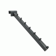 Bras incliné 15x15mm - 250 mm - 25x15 mm - gris anthracite