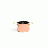Comas Mini casserole double paroi Ø9X6Cm cuivre Modèle Gourmet X 2 Unités - 18425734074957 Comas Mini casserole double paroi Ø9X6Cm cuivre Modèle Gourmet X 2 Unités - 18425734074957