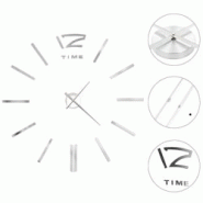 Décoshop26 - Horloge murale 3D Design moderne 100 cm XXL Argenté DEC022268 - argenté 3001309569608 Décoshop26 - Horloge murale 3D Design moderne 100 cm XXL Argenté DEC022268 - argenté 3001309569608