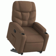 Fauteuil inclinable Marron Tissu Modèle Yermelia - 8721012170889