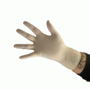 Gants latex non poudrés blanc Taille L - par 100