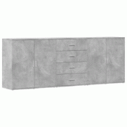 Helloshop26 - Buffet bahut commode armoire meuble de rangement organisateur cuisine salle de séjour salons 3 pcs bois d'ingénierie 02_0037138 - 3000 Helloshop26 - Buffet bahut commode armoire meuble de rangement organisateur cuisine salle de séjour salons 3 pcs bois d'ingénierie 02_0037138 - 3000