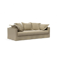 INNOVATION LIVING  CANAPÉ DESIGN PASCALA CONVERTIBLE LIT 200*140CM TISSU VIVUS DUSTY SAND