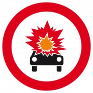 Interdit transport prod. Explosifs/inflammables d.300mm TALIAPLAST | 622287 Interdit transport prod. Explosifs/inflammables d.300mm TALIAPLAST | 622287