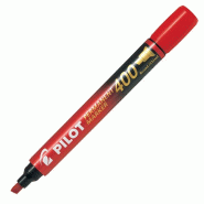 PILOT 65300 Marqueur Permanent 400 Pointe Biseautee Large Bleu - rouge 002712