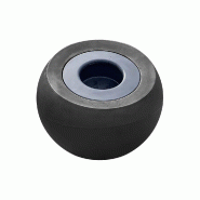 PLAST'UP ROTOMOULAGE Pot de fleurs sphérique xxl dolce vita 300l-lot de 2 - NOIR - noir 0750122558728