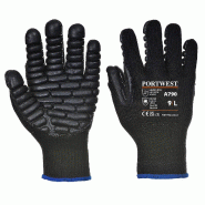 Portwest Gants Anti Vibration Noir L - Taille 9 - 9 noir multi-matériau 5036108178698