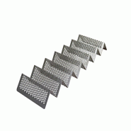 Schneider - Stand d’exposition pour snacks, en acier inoxydable, 590 x 190 mm, 6 arbres - argenté inox 154037