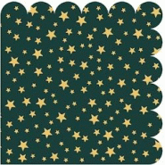 Serviettes forme biscuit starry night or fond vert foncé (144 unités) MESA BELLA - vert papier 3701168962540 Serviettes forme biscuit starry night or fond vert foncé (144 unités) MESA BELLA - vert papier 3701168962540