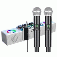 Table De Mixage Bluetooth Sans Fil Avec Double Microphone Et Son HIFI YONIS - blanc 3615616946306 Table De Mixage Bluetooth Sans Fil Avec Double Microphone Et Son HIFI YONIS - blanc 3615616946306