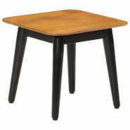 VidaXL Table basse 45x45x40 cm bois de manguier solide et fer Modèle Prestige Élite - 356975