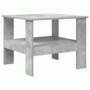 VidaXL Table basse Gris béton 57 x 55 x 45 cm Bois d'ingénierie Modèle Atlas Office Prime - 8000247