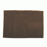 WellHome - Tapis de bain en microfibre 40x60cm couleur marron chocolat - Oruga - marron WH17212
