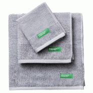 Benetton Set 3Pcs serviettes de bain (30X50+50X90+70X140Cm) 450 Gsm 100% coton gris Casa Benetton - gris BE023