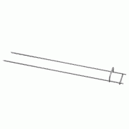 Broche double inox pour rôtissoires à balancelle BA7 | MCM - 500492