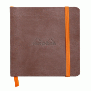 Carnet souple Rhodiarama chocolat A6, 144p./72 feuilles ivoire 90 g/m², ligné - marron 117303C