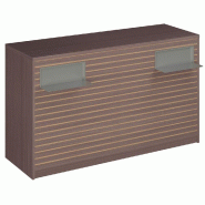 Comptoir Vertigo H T03 dble nat. L170cm - 3 tab.Coulis. 6tab.Amovib - noyer