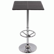 Décoshop26 - Table haute de bar bistrot avec repose-pied 110 cm noir TAB04002 - noir 3000007025331 Décoshop26 - Table haute de bar bistrot avec repose-pied 110 cm noir TAB04002 - noir 3000007025331