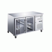 Desserte réfrigérée positive 2 portes vitrée GN1/1 centrale  Référence: AA2PV