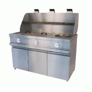 Friteuse à cuve ronde 3 bacs Bertrand