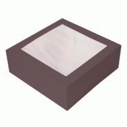 García de Pou Garcia de Pou 100 unités - Boîtes Patisseries Avec Fenêtre 'Thepack' 250 G/M2 + Opp 30X30X8 Cm Chocolat Carton Ondulé Nano-Micro - García de Pou Garcia de Pou 100 unités - Boîtes Patisseries Avec Fenêtre 'Thepack' 250 G/M2 + Opp 30X30X8 Cm Chocolat Carton Ondulé Nano-Micro -