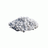 Gravier 7/15 Carrare blanc - idéal pour massifs et allées, densité 1.5 ton/m3